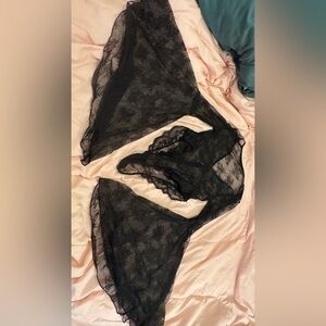 Elegant Black Lace Lingerie Set